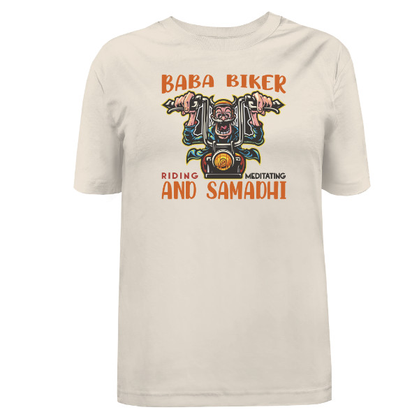 Tričko s potiskem Bába motorkářka