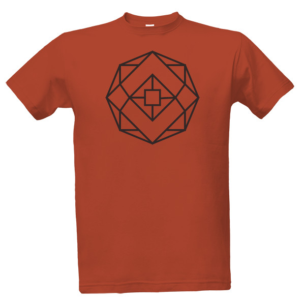 Tričko s potiskem Geometrické tvary a křivky