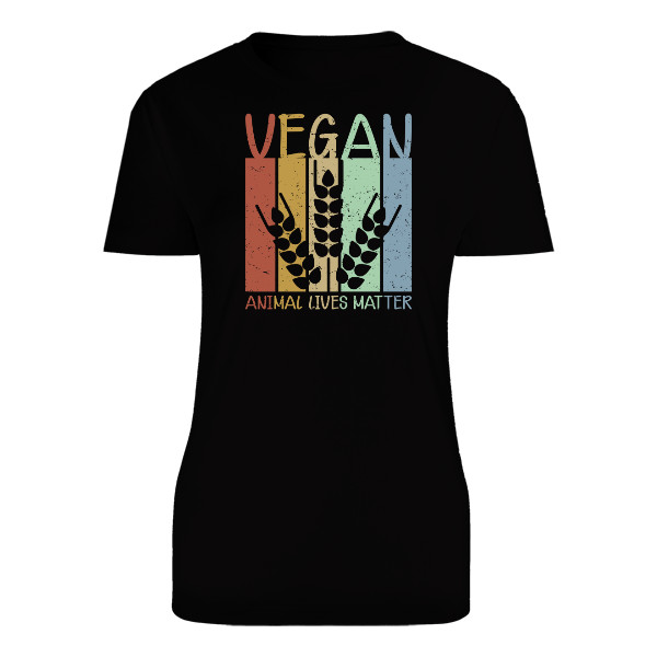 Tričko s potiskem Veganům na životech zvířat záleží
